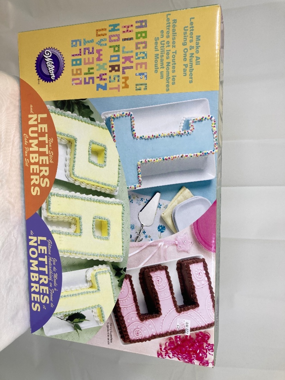 Wilton Letters and Numbers Cake Pan Set New in Box Non Stick 9pc set